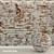 Antique Brick Wall Texture 3D model small image 1