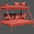 Modern Metal Twin Bunk Bed 3D model small image 2