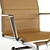 ErgoCurve Leather Office Chair 3D model small image 3