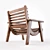 San Miguelito Armchair: Iconic Design, Handcrafted Excellence 3D model small image 2