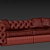 Regal Chesterfield Sofa: The Epitome of Luxury. 3D model small image 3