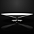 Sleek Aluminum Ovni Cocktail Table 3D model small image 2