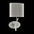 EVE 1134 OM Wall Lamp: Stylish, Energy-Saving & Perforated Fabric Shade 3D model small image 2