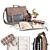 School Essentials Set: Bag & Stationery 3D model small image 1