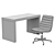 House Blend Desk and Chair Set 3D model small image 3