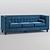 Roberta Chesterfield Sofa: Stylish and Spacious Seating 3D model small image 1