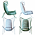 Arpa Armchair & Footstool Set 3D model small image 2