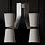 Muse Wall Sconce: Illuminating Elegance 3D model small image 3