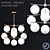 Elegant Milk Chandelier with 9 Lights 3D model small image 1