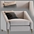 Elegant Candice Chair: Contemporary Design 3D model small image 1
