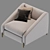 Elegant Candice Chair: Contemporary Design 3D model small image 2