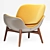 Elegant Martha Armchairs: Italian Designer's Masterpiece 3D model small image 2