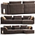 Cantori Montecarlo Angolare Sofa: Elegant and Spacious 3D model small image 1