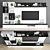 Modern TV Stand Set: Polys 173458 Verts 204595 3D model small image 1