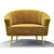 Elegant Maya Armchair: Polys 50,388 3D model small image 1