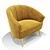 Elegant Maya Armchair: Polys 50,388 3D model small image 2