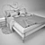 Corte ZARI Scarlet Bed: Sleek Italian Design 3D model small image 2