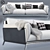 Ashley Poly Sofa: Modern Comfort 3D model small image 2