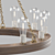 Geoffrey Wood & Iron Chandelier 3D model small image 2