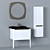 Modern Bathroom Furniture Set | Troy2 80cm 3D model small image 2