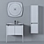 Modern Bathroom Furniture Set | Troy2 80cm 3D model small image 3