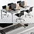 Modern Office Furniture Set 3D model small image 2