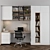 Stylish White Home Office 3D model small image 2