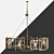 Elegant Marco 8-Light Chandelier 3D model small image 1