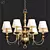 Glowing Elegance: Chandelier Bourbon 3D model small image 1