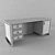 Elegant Executive Desk | Modern Classic Design 3D model small image 3