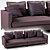 Modern Crescent Sofa: Stylish and Versatile 3D model small image 2