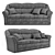 Elegant Bis-M Monika Sofa 3D model small image 1