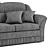 Elegant Bis-M Monika Sofa 3D model small image 2