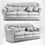 Elegant Bis-M Monika Sofa 3D model small image 3