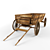 Vintage Wooden Cart - 3D Model 3D model small image 1