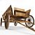 Vintage Wooden Cart - 3D Model 3D model small image 2