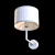 Crystal Lux Asta AP1 Wall Sconce 3D model small image 2