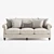 Elegant Bernhardt Brae Sofa 3D model small image 3