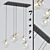 Elegant Tango 5-Light Chandelier 3D model small image 1