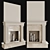 Elegant Decorative Fireplace 3D model small image 1