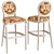 Vintage Bar Stool: Classic & Elegant 3D model small image 1