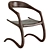 Classic Wooden Rocking Chair 3D model small image 1