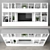 Minimalist TV Stand Set 077 3D model small image 1