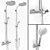 HANSGROHE Crometta S 240 Shower Set 3D model small image 1