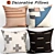 Elegant Decor Pillow Set 3D model small image 1