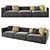 Poliform Shanghai Sofa: 3D Model 3D model small image 1