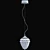 Crystal Lux Charme SP1 Gold Pendant 3D model small image 2