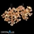 DESEO SP12 L1000 GOLD Pendant 3D model small image 1