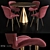 Orleans Table Chair Set 3D model small image 2