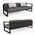 Aegean Aluminum Classic Sofa - Stylish and Comfortable 3D model small image 1
